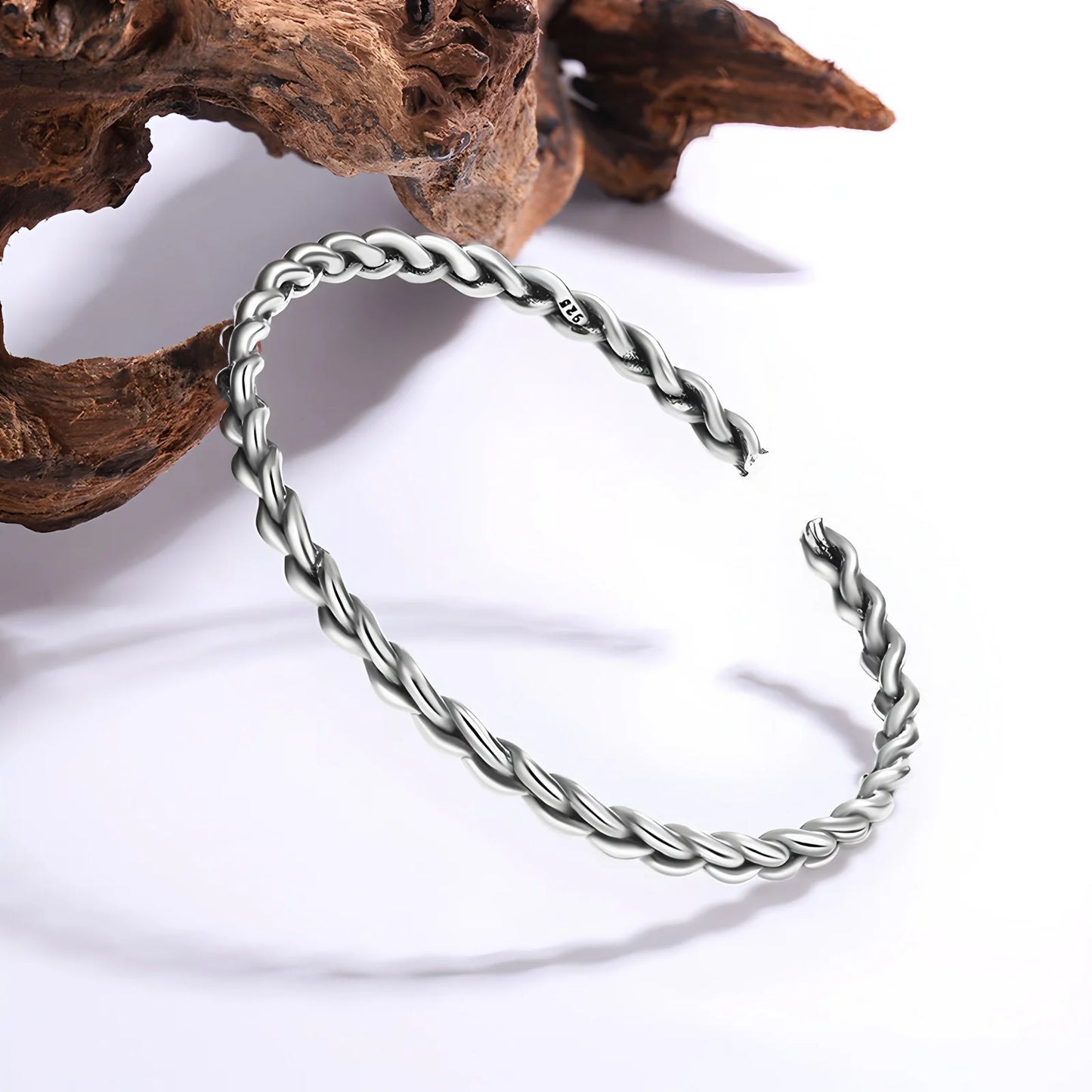 925 Sterling Silver Bangle Bracelet Set