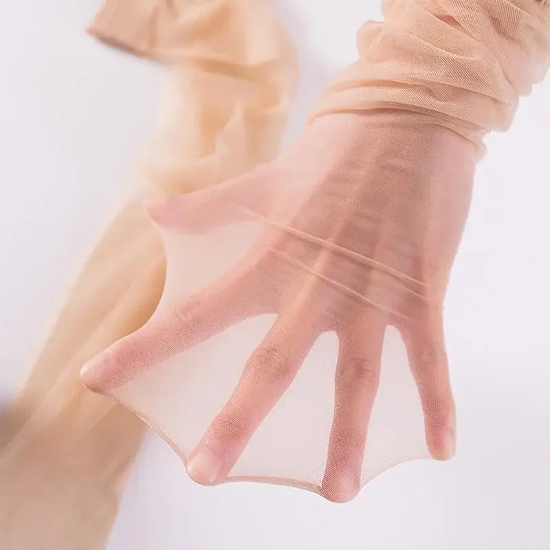 5pair=10pcs Ultra-thin Nylon Transparent Long Socks