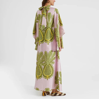 Ethnic Print Boho Long Dress