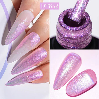 7ml Red Series Gel Nail Polish Glitter