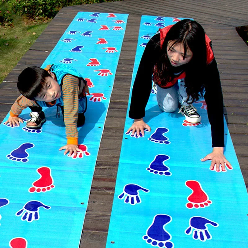 Hand and Feet Game Jumping Carpet Mat for Kid Family
