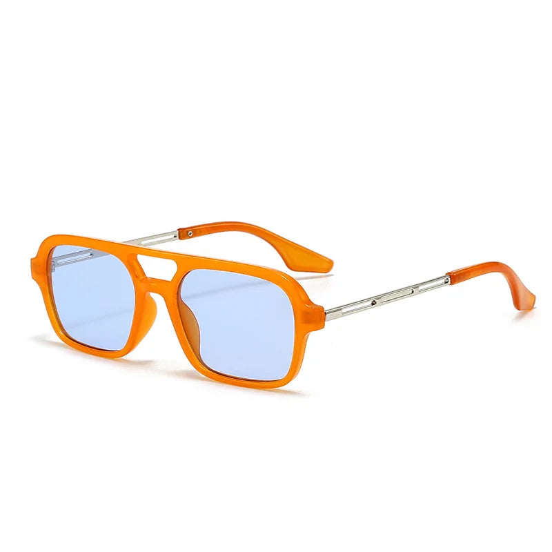 Vintage Metal Frame Square Sunglasses