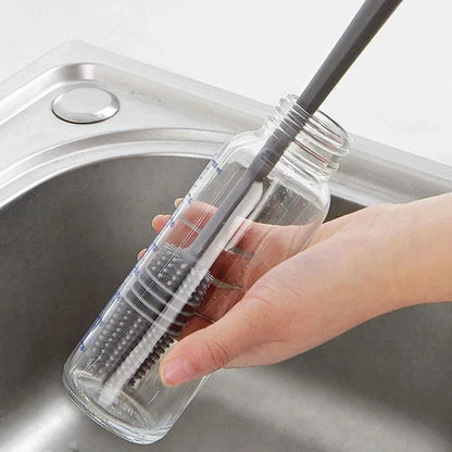Silicone Milk Bottle Brush Cup Scrubber Glass Cleaner