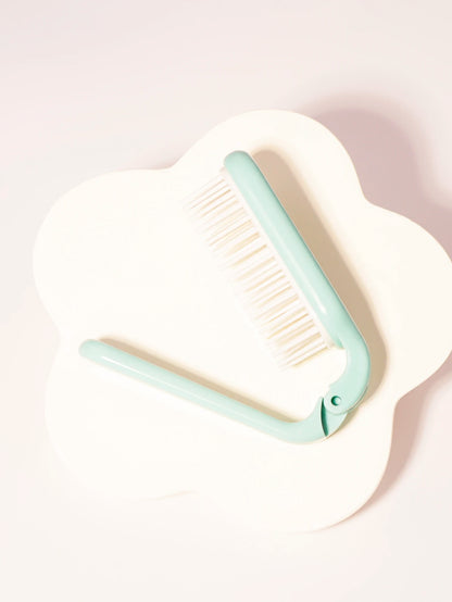 Foldable portable hair comb head hair wigs
