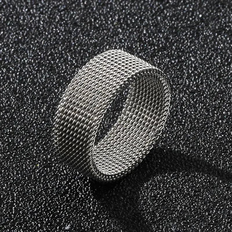 DANA 8mm Wide Titanium Couple Rings