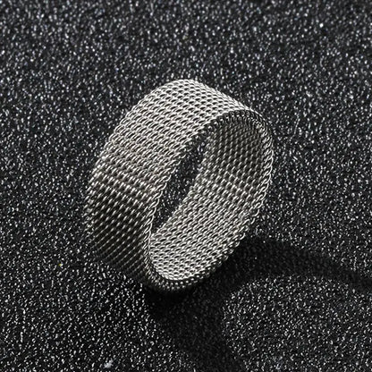 DANA 8mm Wide Titanium Couple Rings