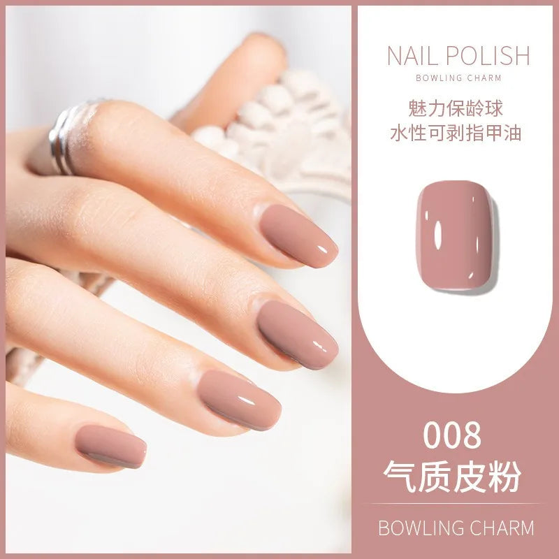 40 Colors Nail Polish Water-based Quick Drying Tearable Nail Art