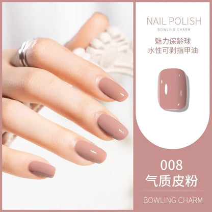 40 Colors Nail Polish Water-based Quick Drying Tearable Nail Art