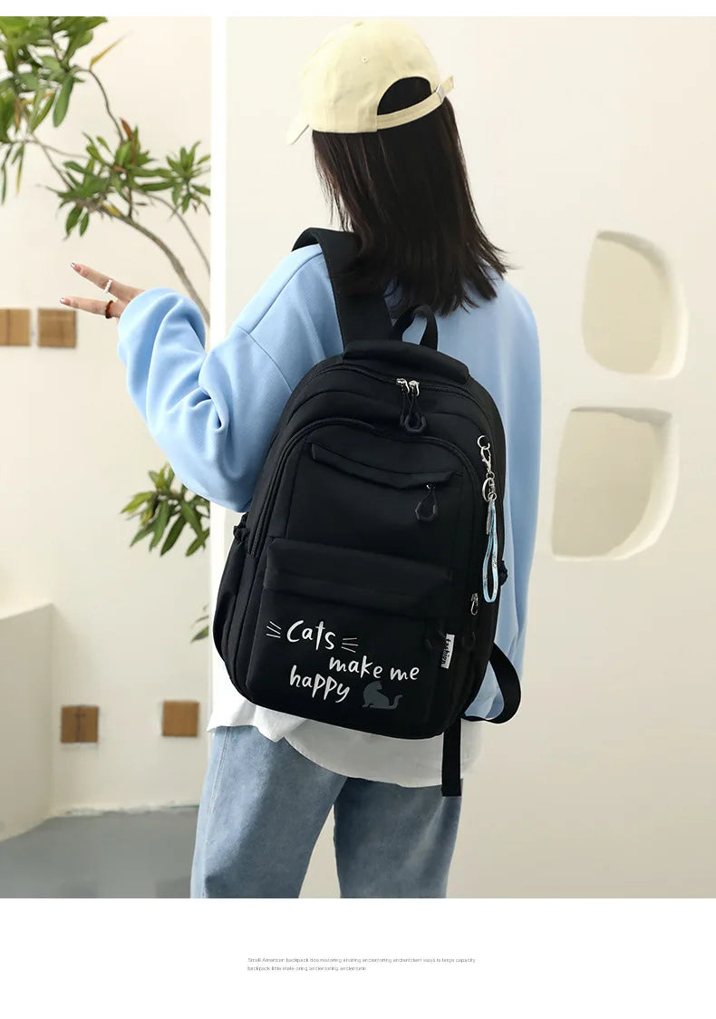 Girl School Bag Backpack Back Pack Pink Schoolbag Kids