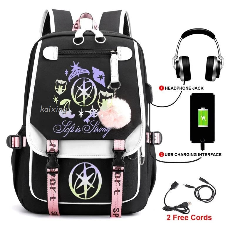 Katseye Funny Print Backpacks Sweet Soft Capacity Student Schoolbag