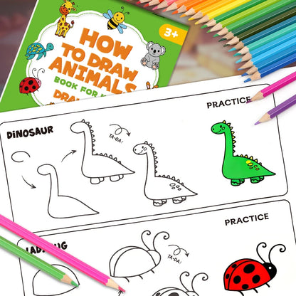 How to Draw Animals Step-by-Step Drawing Book