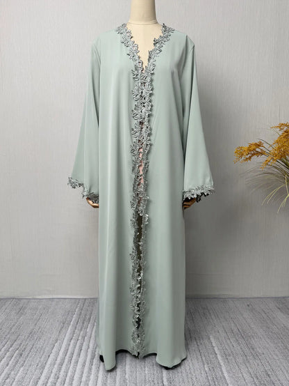 Elegant Beige Abaya Islamic Modest Fashion