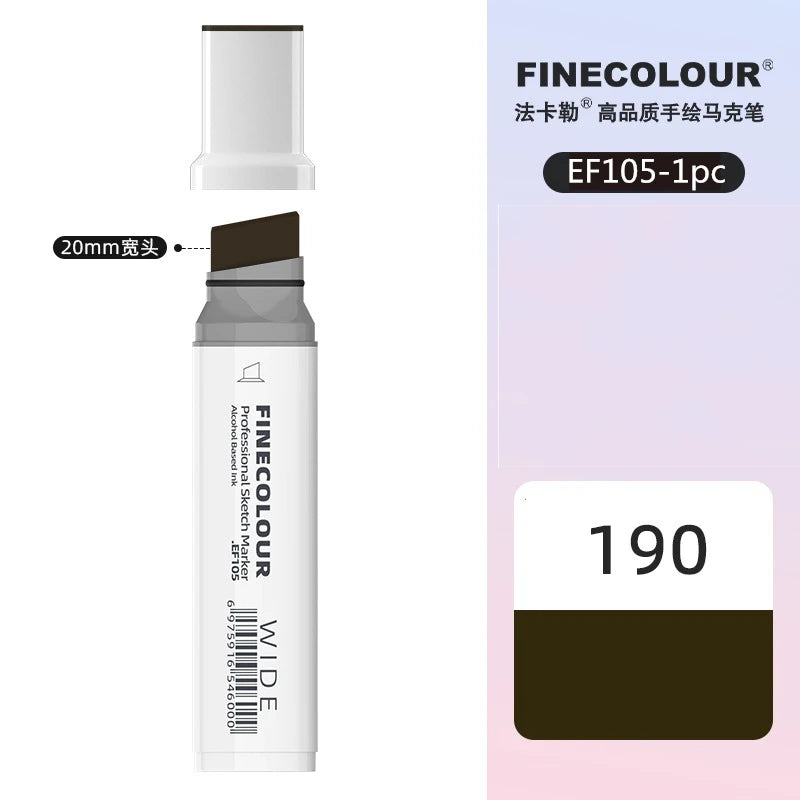 Finecolour 20mm Wide Markers Alcohol Line Sketching Art Markers Pen