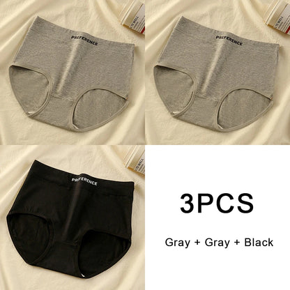 3PCS/set Cotton High-waist Underwear Lingerie