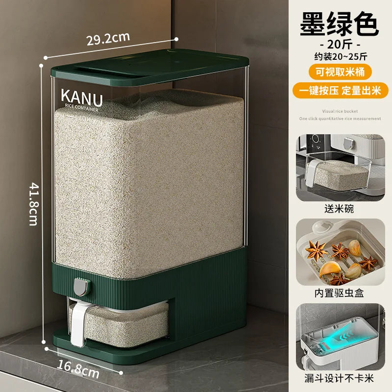 High-end pressing rice bucket insect-proof storage container