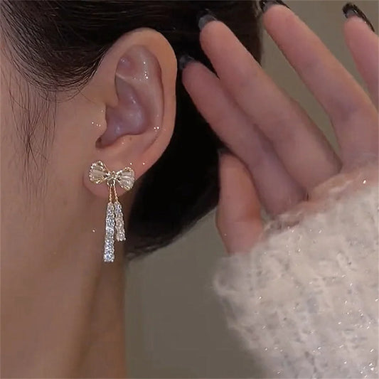 DANA Zircon Bow Earrings