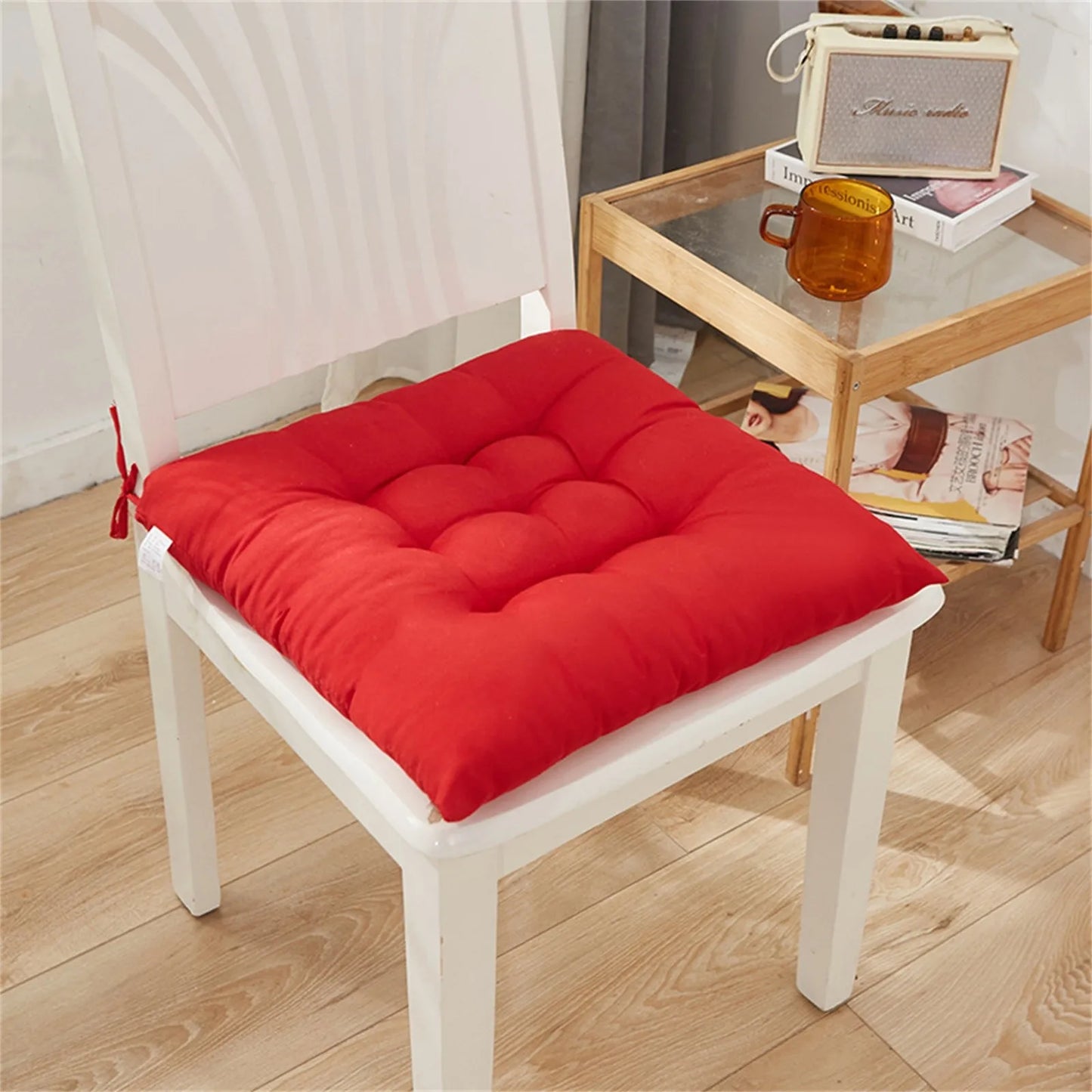 Square Chair Soft Pad Thicker Seat Cushion