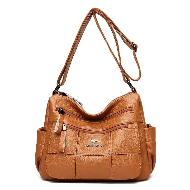 Leather Alligator Crossbody Bag