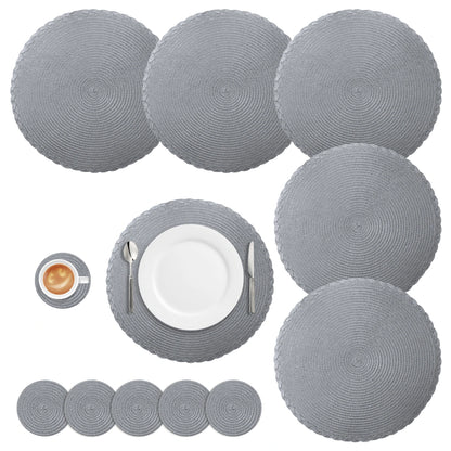 Round Braided Placemats Set