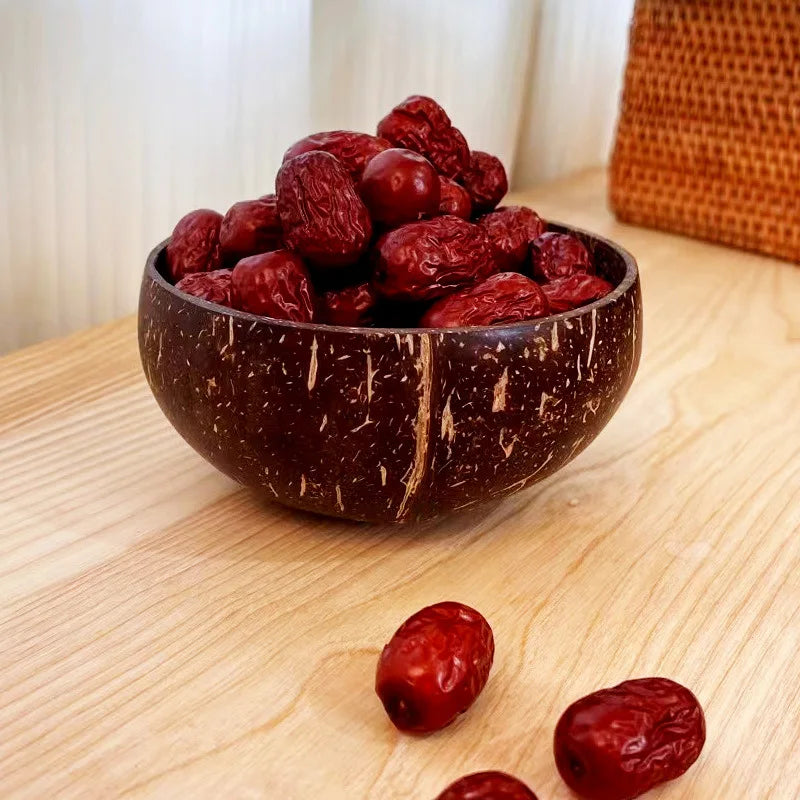 Natural Coconut Bowl Wooden Salad Ramen Bowl Set
