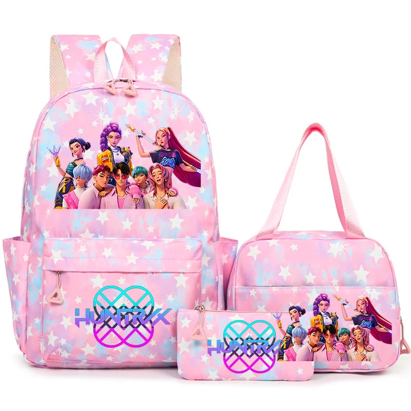 3Pcs/Set KPop Demon Hunter School Bags