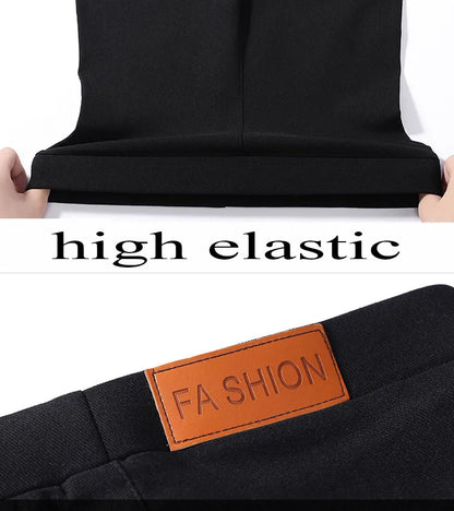 Jeans de oficina ajustados y elásticos coreanos