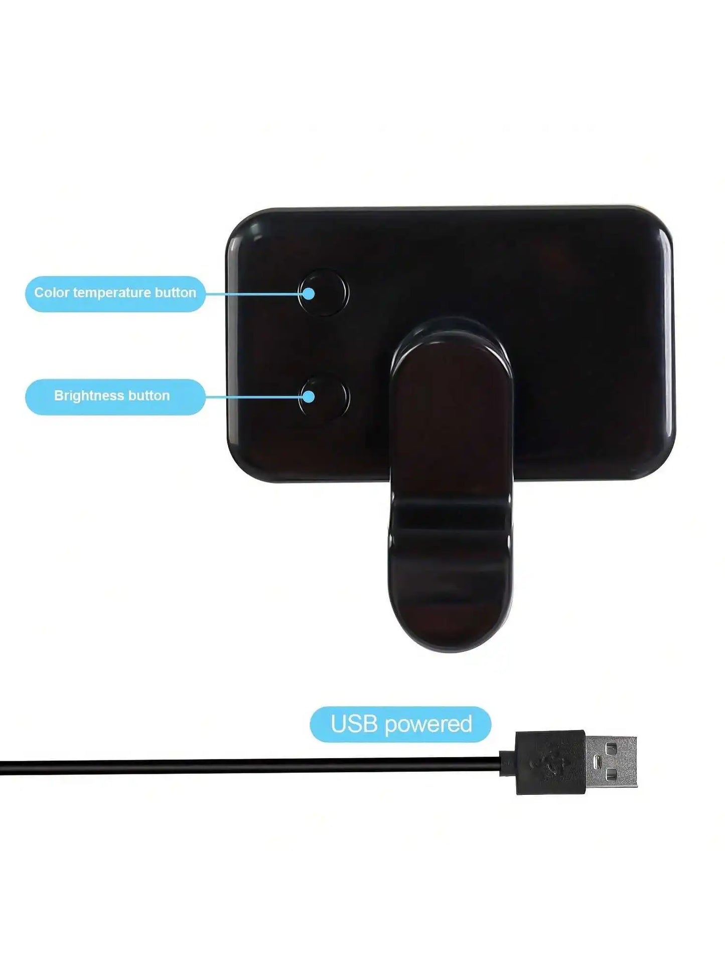 3 Modes Rechargeable Led Selfie Ring Light With Phone Clip