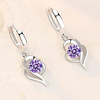 DANA 925 Sterling Crystal Zircon Earrings