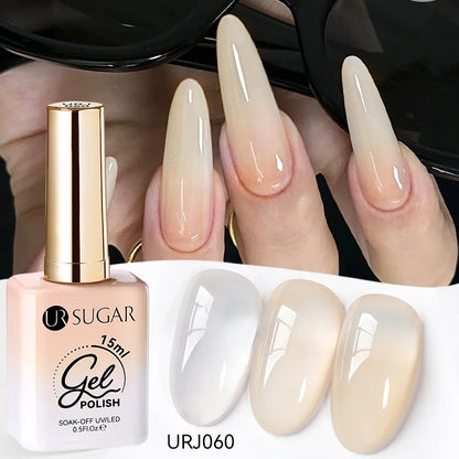 SUGAR Jelly Milky White Translucent Gel Polish