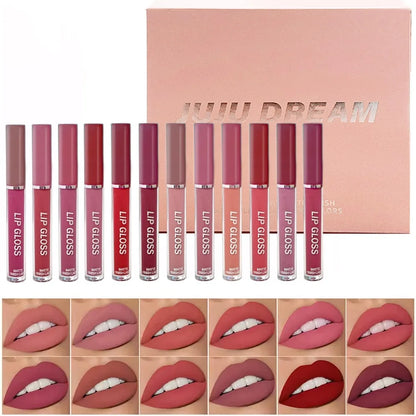 Matte Liquid Lipstick Set Waterproof Long Lasting  Smudge Proof Lip Gloss