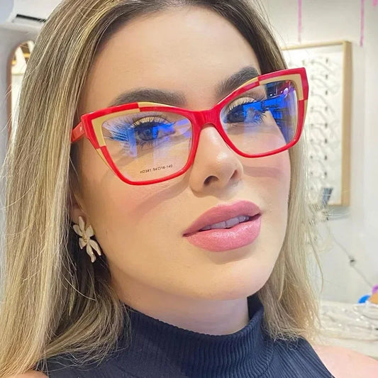 Vintage Square Cat Eye Rectangle Sunglasses
