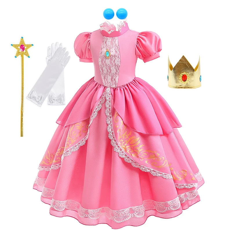 Fancy Puff Sleeves Costume Cosplay Dress