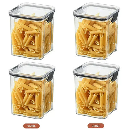 2/4PCS Sealed Jars Sets Stackable Grain Storage
