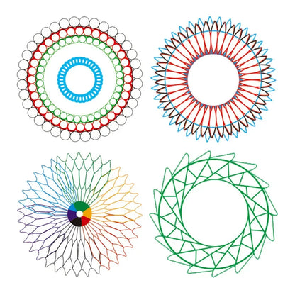 27Pcs Geometry Spirograph Drawing Stencil Painting Set