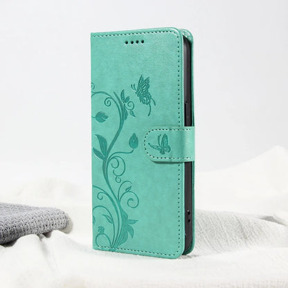 Butterfly Flower Leather Case For Samsung Galaxy Flip Cover