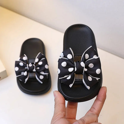 Princess Non-slip Soft Sole Toddler Bow Tie Slippers