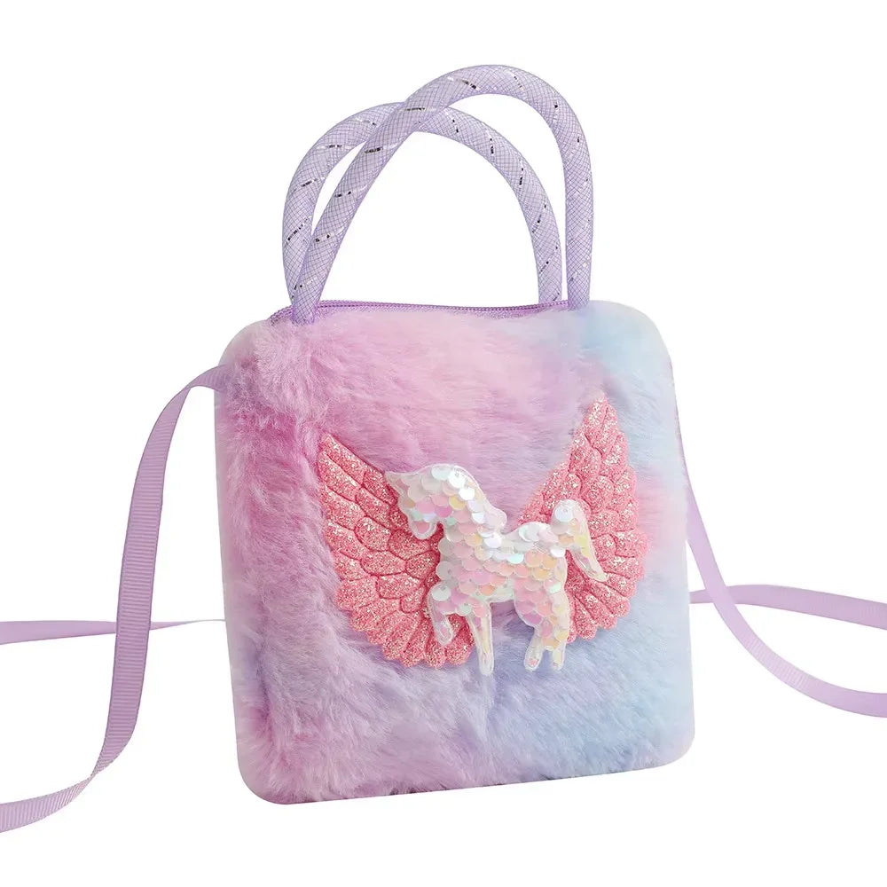 Sweet Unicorn Handbags Cute Kid Crossbody Shoulder Bag
