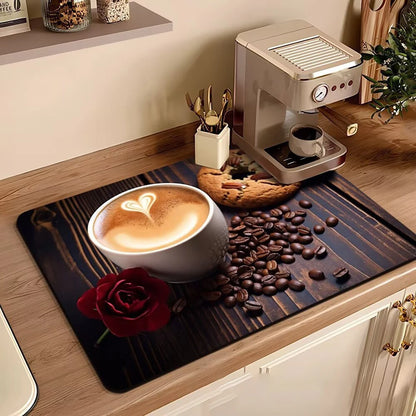 Coffee Machine Mat Waterproof Drain Pad