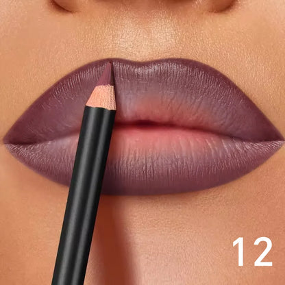 Waterproof Matte Lip Liner Long-Lasting Non-Transfer Formula Matte Finish