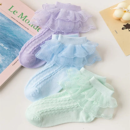Baby White Lace Cotton Soft Socks