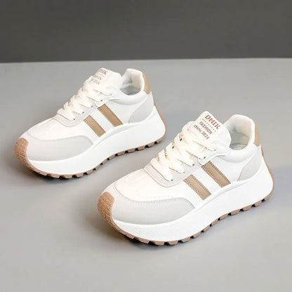 Thick Bottom Leather Sneakers