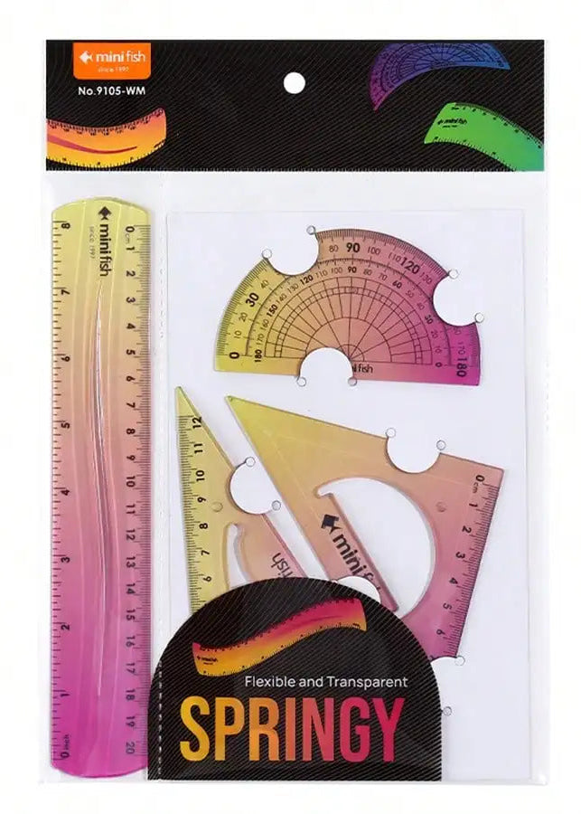 20cm Soft Ruler  with Gradient Ombre Style and Length Measured