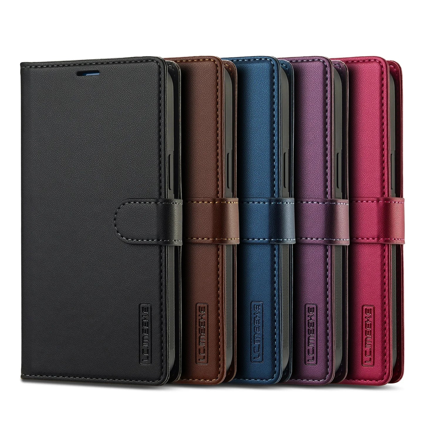 2 in 1 Removable Flip Leather iPhone Case Magnetic Wallet Cover