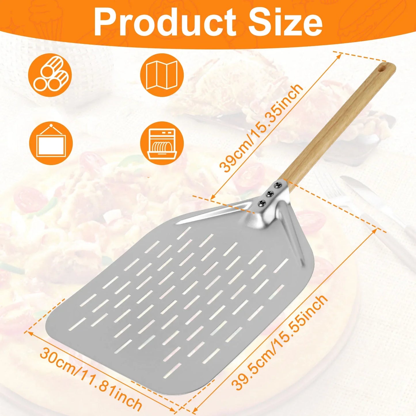 6.5/10/12inch Pizza Shovel Metal