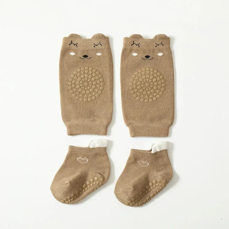Crawling Safety Pads Socks Set