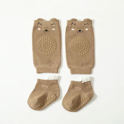 Crawling Safety Pads Socks Set