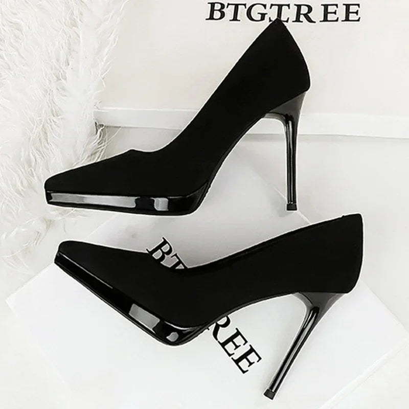 Thin Heels Elegant Wedding Shoes