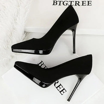 Thin Heels Elegant Wedding Shoes