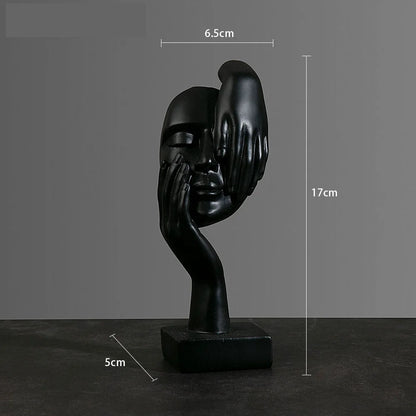 Resin Abstract Mask Statues Decor Gift