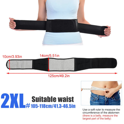 1PCS Adjustable Heating Lower Back Brace Support Belt